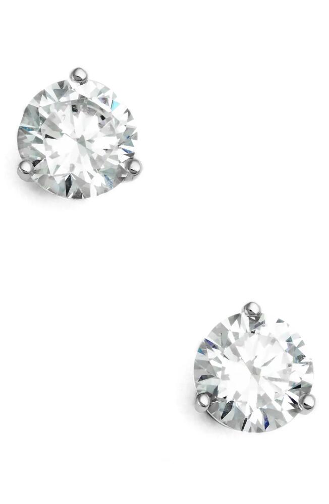 Nordstrom Cubic Zirconia Stud Earrings - 2ct. in Clear- Silver Round Cover