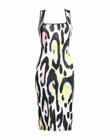 Roberto Cavalli Woman Midi dress Light yellow Polyester, Elastane Cover