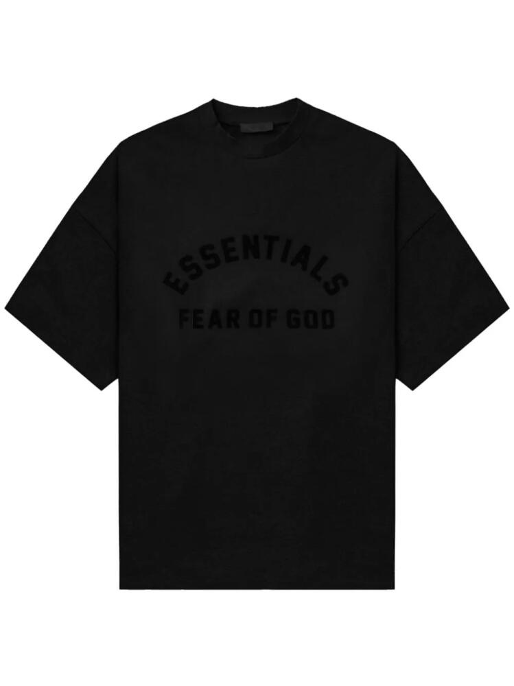 FEAR OF GOD ESSENTIALS logo-print cotton T-shirt - Black Cover