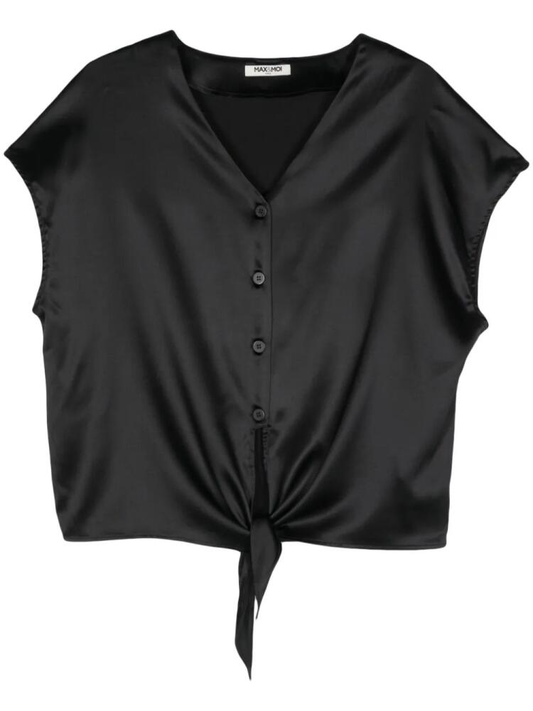 Max & Moi Telya satin top - Black Cover