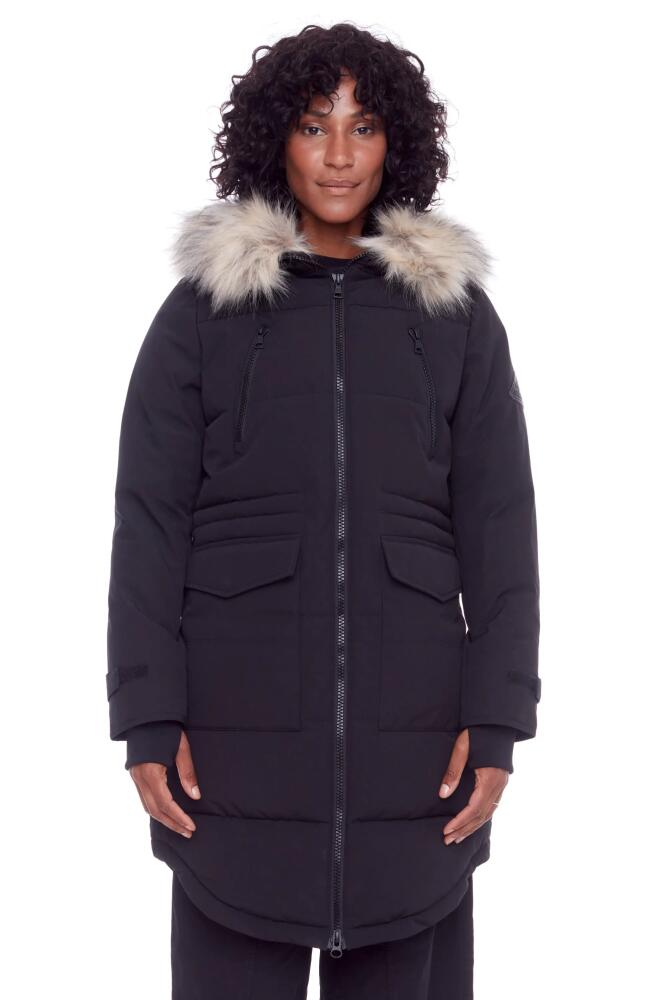 Alpine North UKON - Vegan Down Drawstring Winter Parka in Black Cover