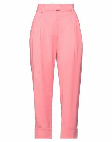 Niū Woman Pants Salmon pink Polyester, Virgin Wool, Elastane Cover