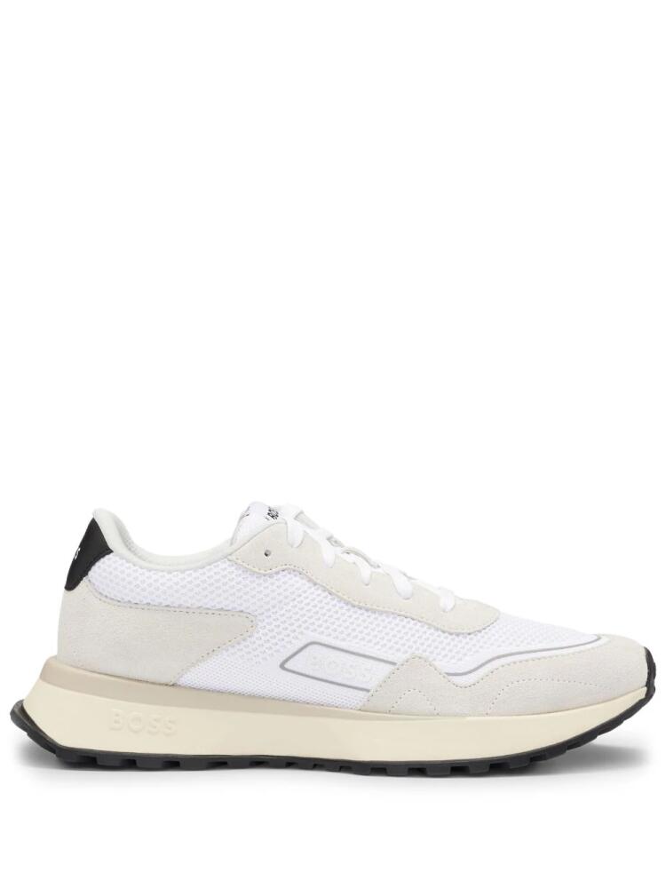 BOSS panelled low-top sneakers - White Cover