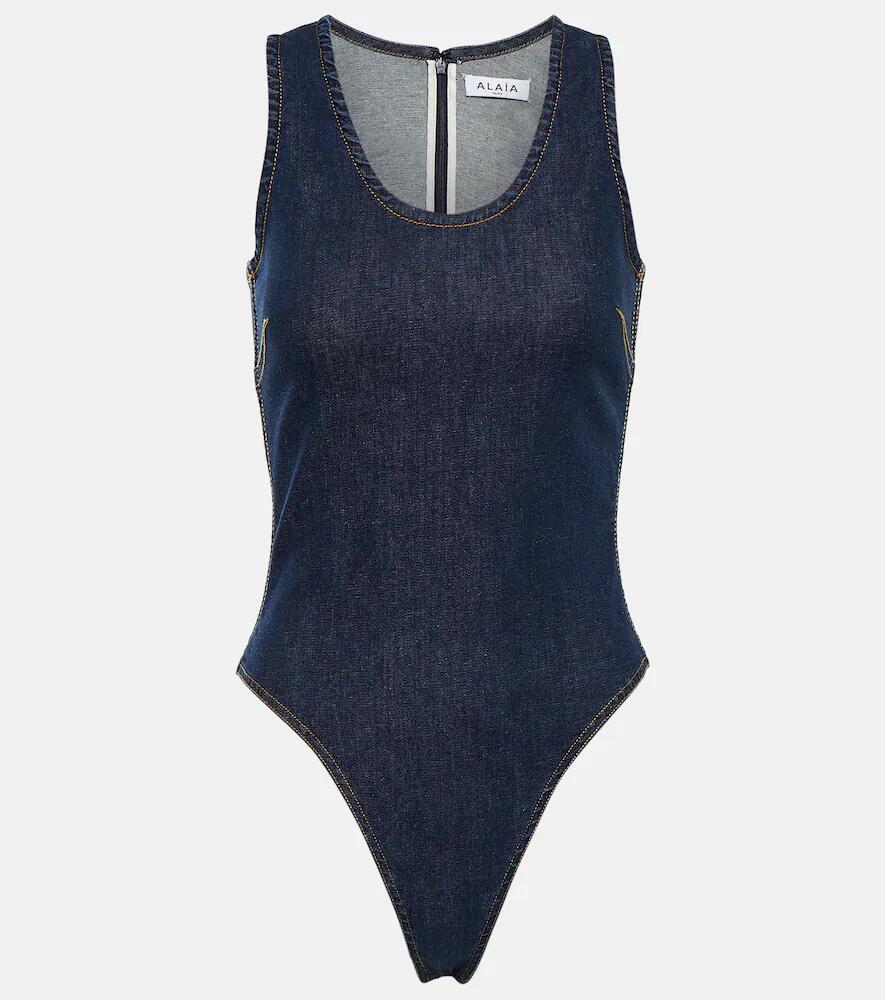 Alaïa Cotton-blend bodysuit Cover