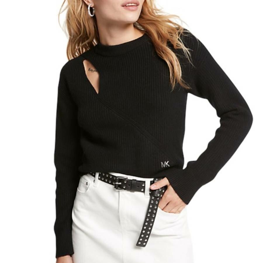 Michael Kors Key Hole Cut- Out Sweater Cover