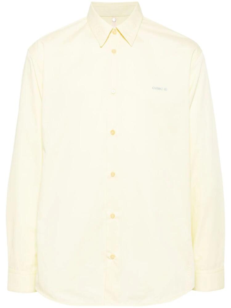 OAMC graphic-print shirt - Yellow Cover