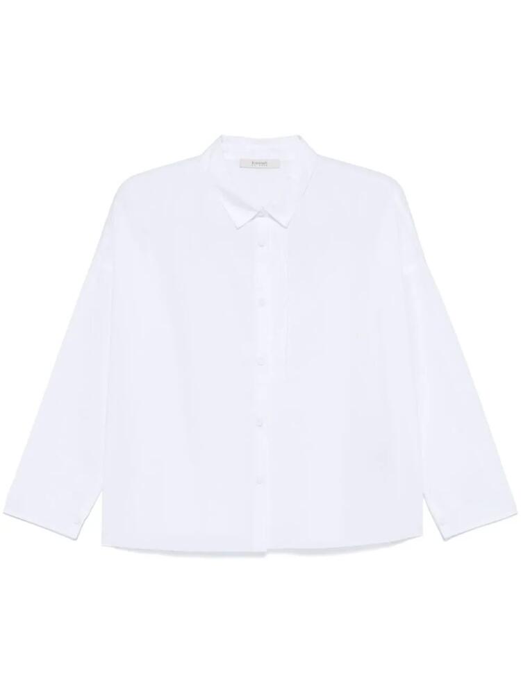 Kristensen Du Nord frayed-brim shirt - White Cover