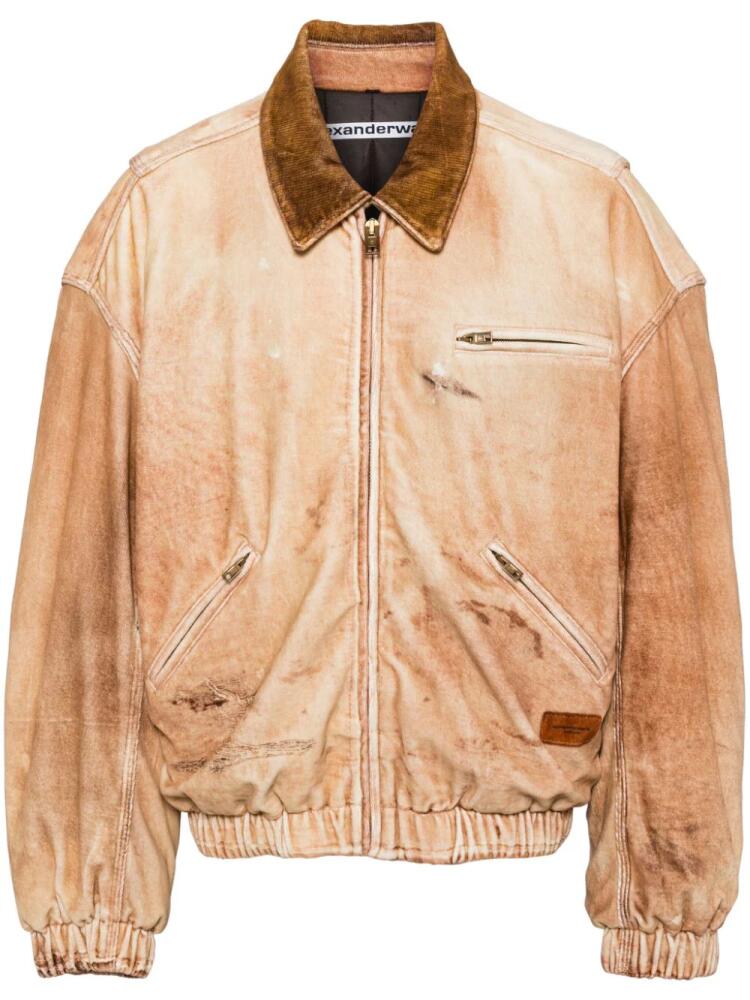 Alexander Wang shearling printed jacket - Brown Cover