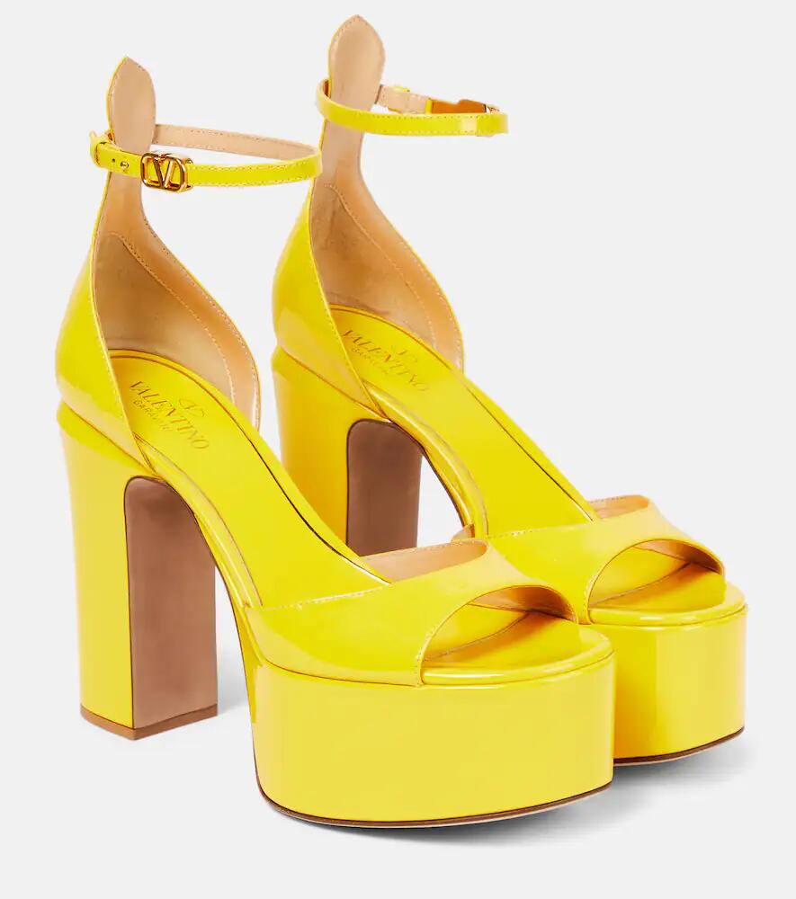 Valentino Garavani VLogo Signature patent leather platform sandals Cover