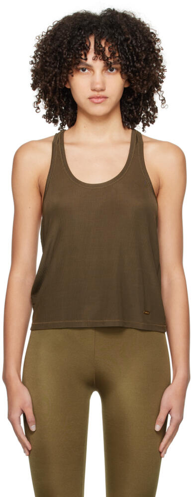 TOM FORD Brown Scoop Neck Tank Top Cover