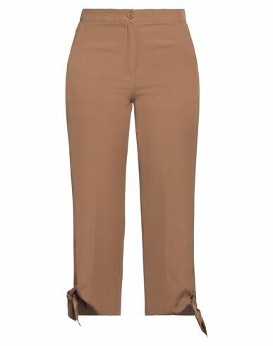 Bellwood Woman Pants Camel Polyester, Elastane Cover