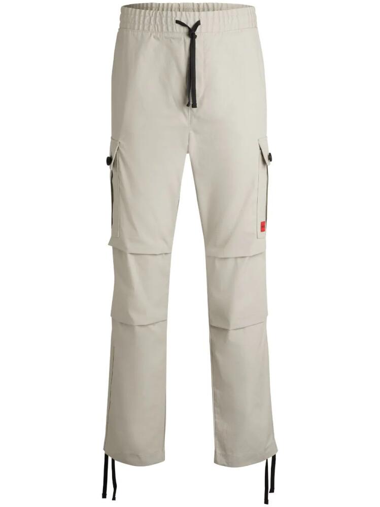 HUGO straight-leg cargo pants - Grey Cover