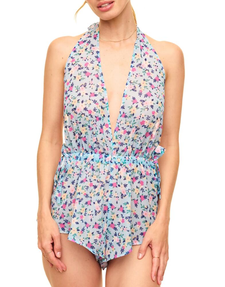 Adore Me Merilyn Romper Lingerie in Ditsy Blue Cover