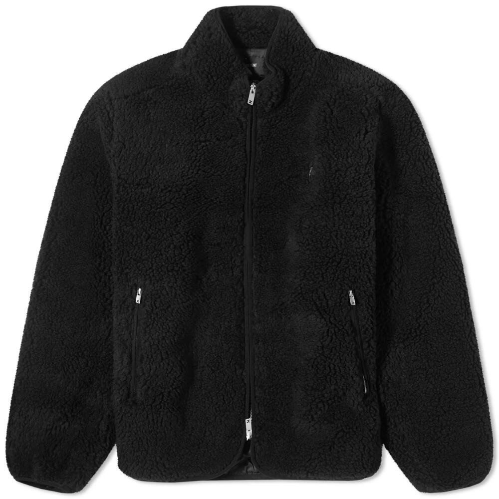 Represent Men's Fleece Zip Through Jacket in Jet Black Cover