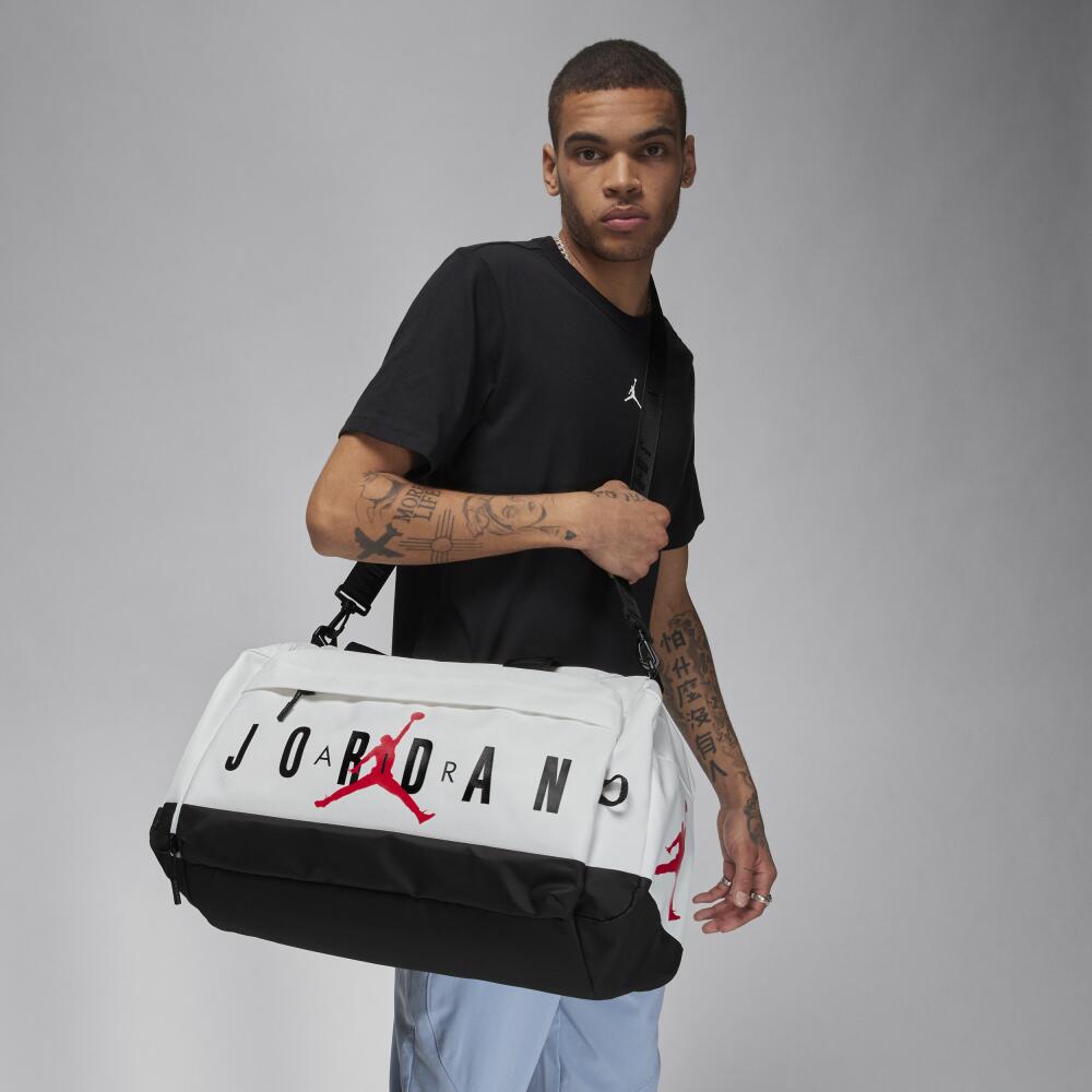 Men's Jordan Velocity Duffle Bag (36L) in White Cover