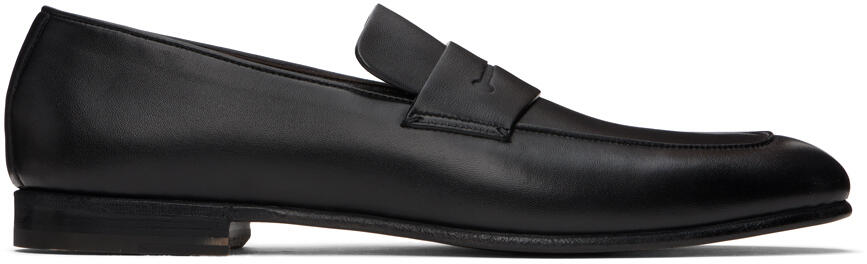 ZEGNA Black 'L'Asola' Loafers Cover