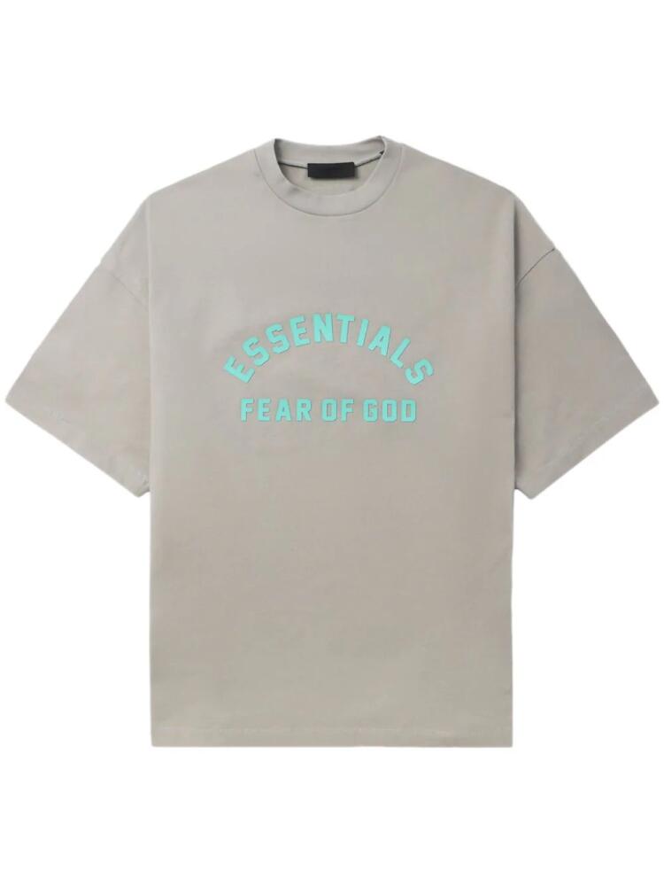 FEAR OF GOD ESSENTIALS logo-print cotton T-shirt - Grey Cover