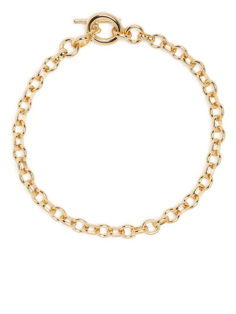 Laura Lombardi Portrait round-link chain necklace - Gold Cover