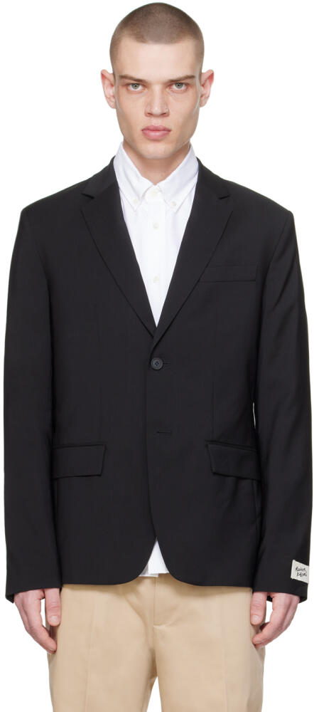 Maison Kitsuné Black Tailored Blazer Cover