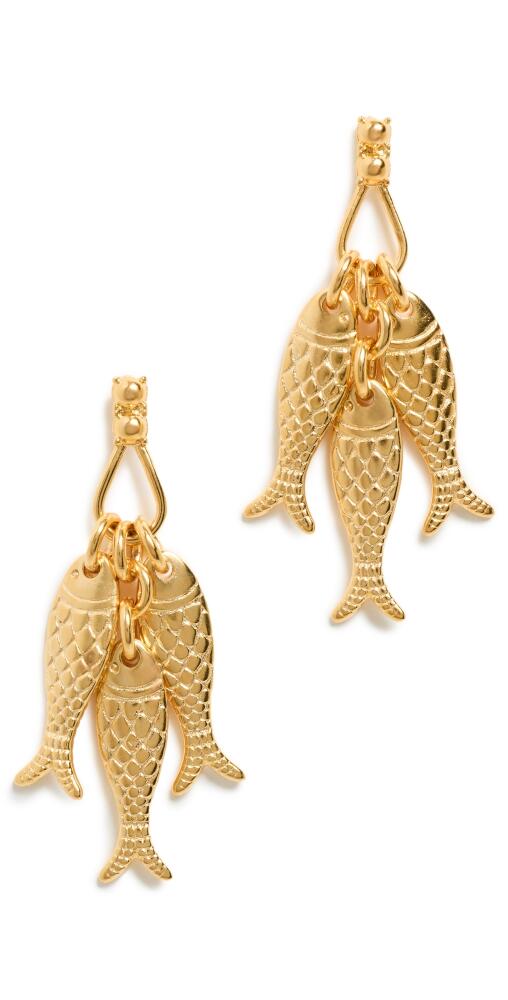 Brinker + Eliza School of Fish Earrings Gold Cover