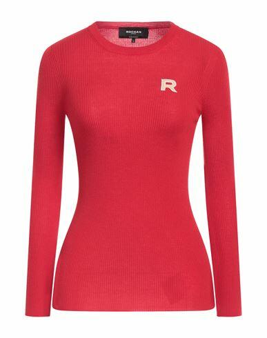 Rochas Woman Sweater Red Virgin Wool Cover