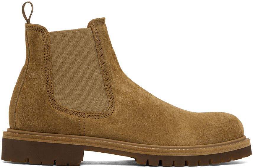 Officine Creative Tan Boss 004 Chelsea Boots Cover