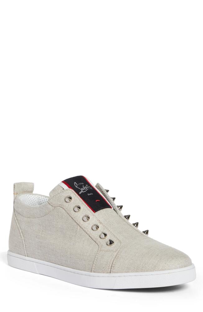 Christian Louboutin F. A.V Fique A Vontade Low Top Sneaker in Albatre Cover