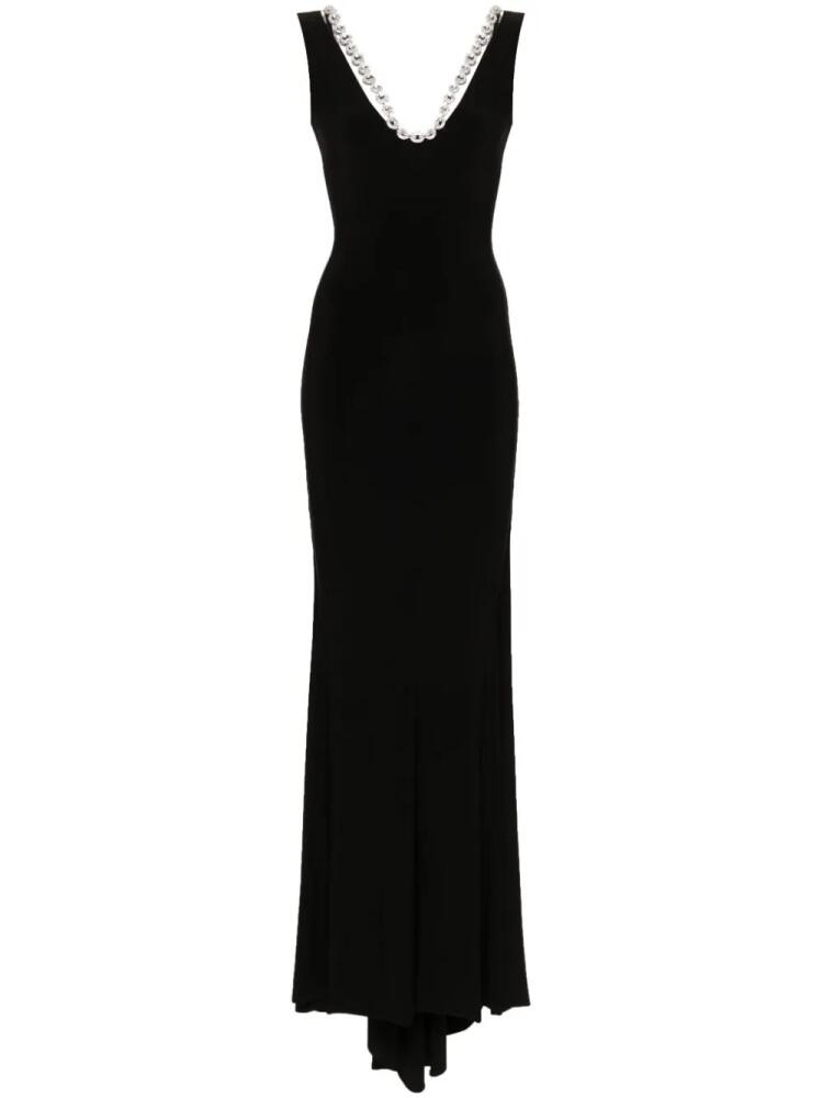 NISSA crystal-embellished maxi dress - Black Cover