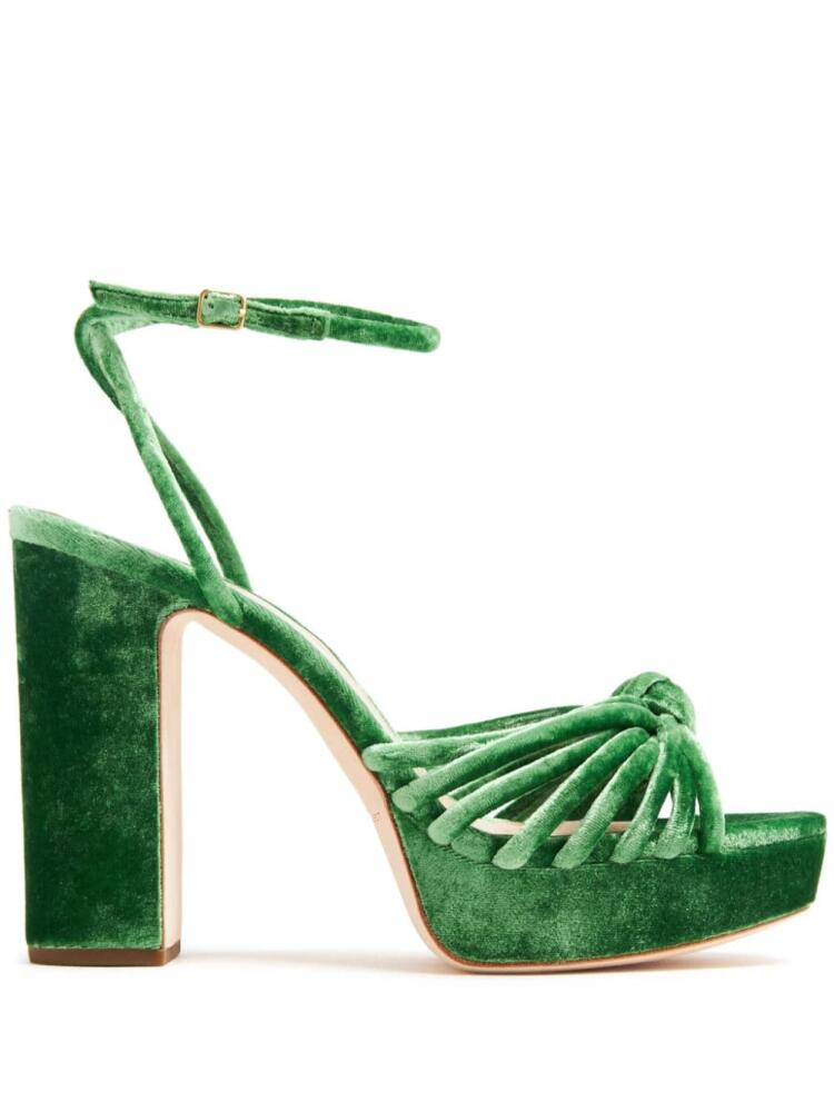 Loeffler Randall Rivka 110mm velvet sandals - Green Cover