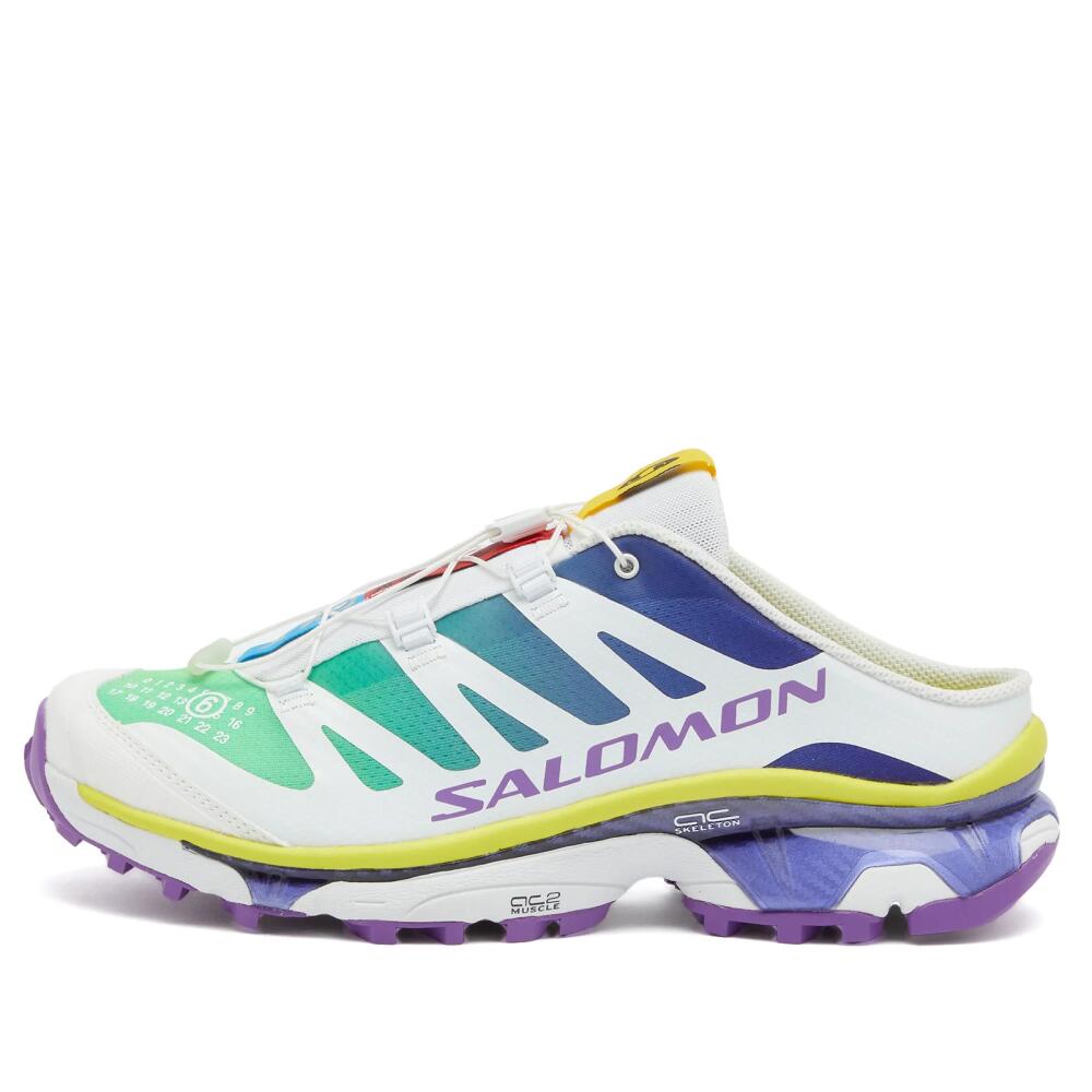 MM6 Maison Margiela Men's MM6 x Salomon XT-4 Mule Sneakers in Spectrum Blue/White/Spring Bouquet Cover