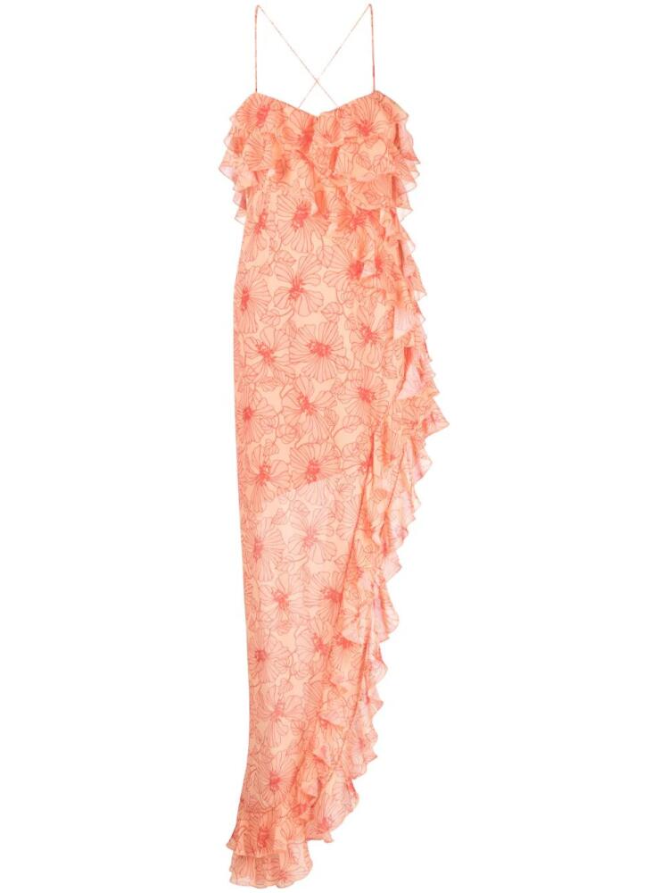 De La Vali Tranquilla ruffled maxi dress - Orange Cover