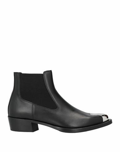 Alexander Mcqueen Man Ankle boots Black Leather Cover