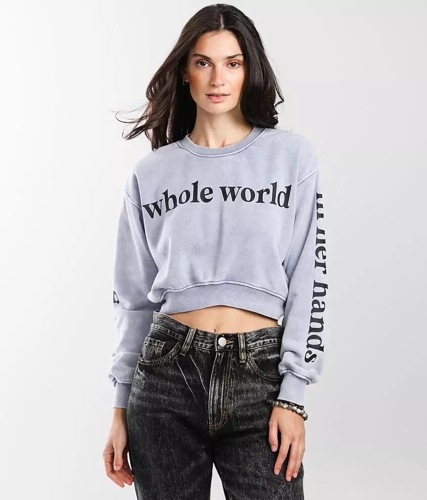 Modish Rebel Whole World Cropped Pullover Cover