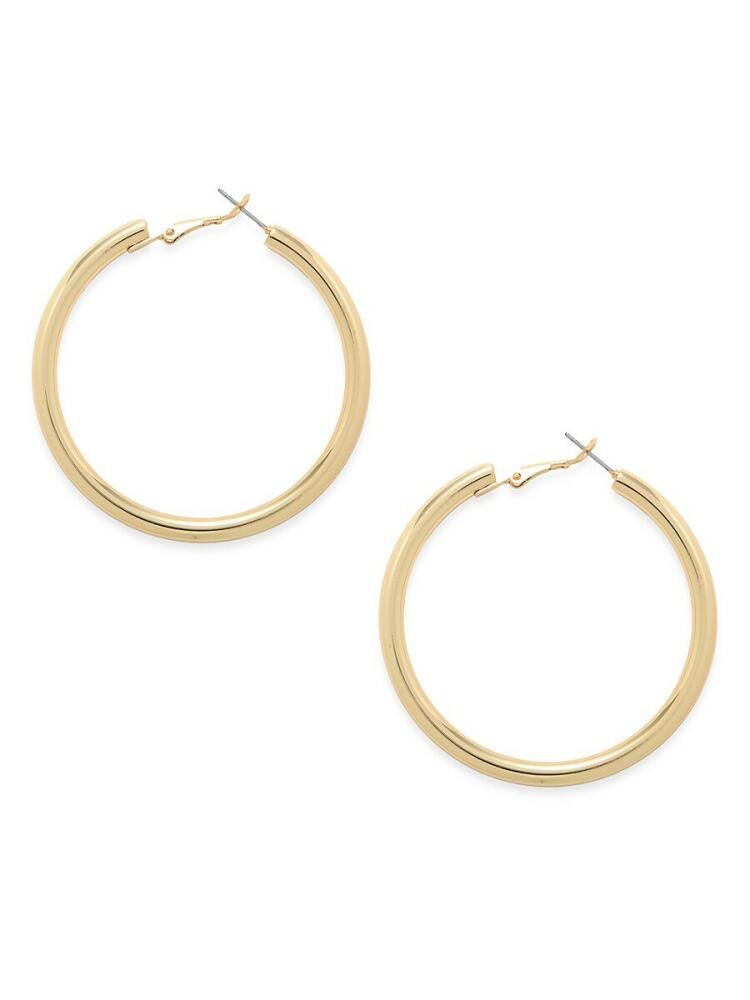 AVA & AIDEN Women's 12K Goldplated Hoop Earrings Cover