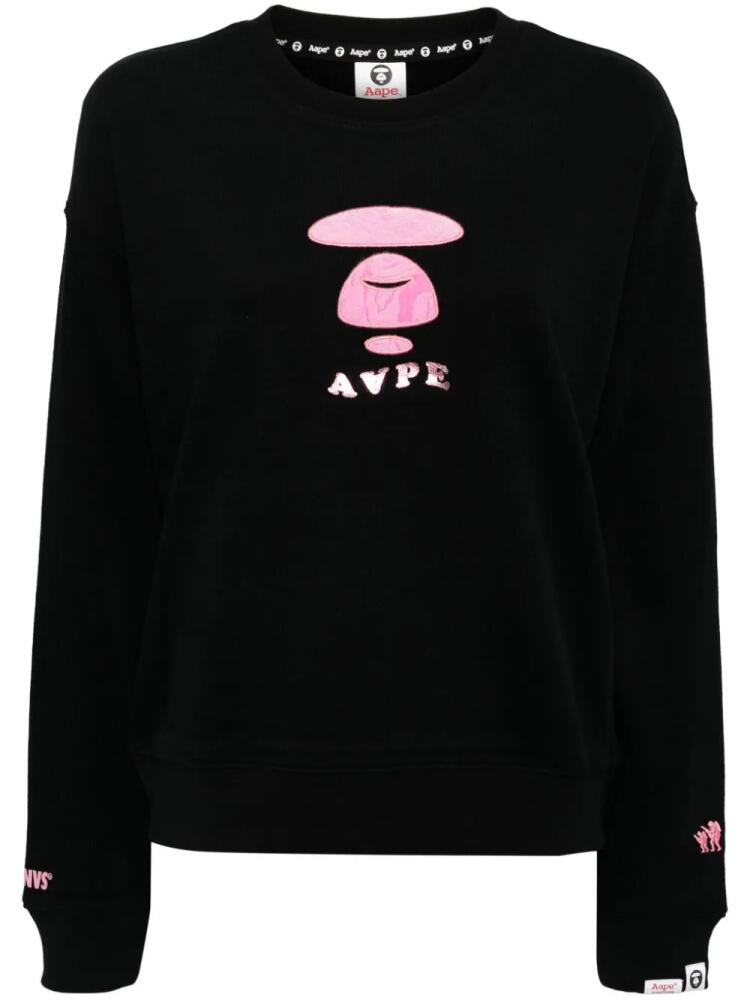 AAPE BY *A BATHING APE® logo sweatshirt - Black Cover