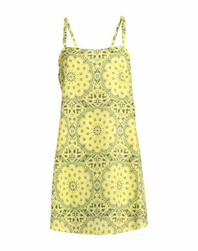 Smmr Woman Cover-up Yellow Cotton Cover