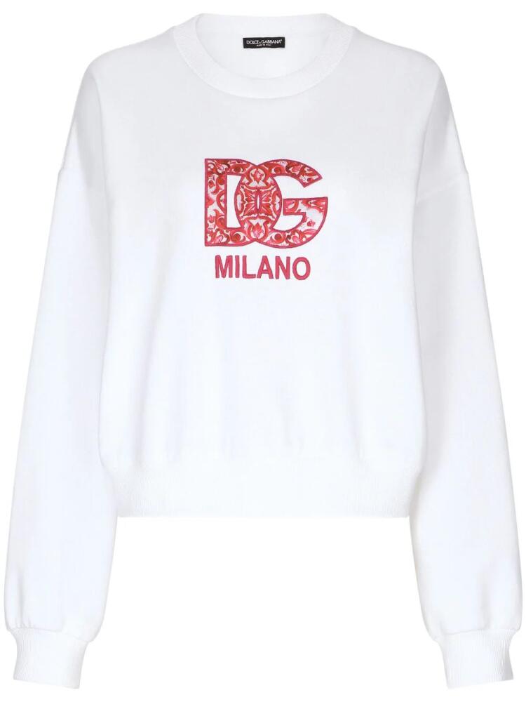 Dolce & Gabbana logo-print sweatshirt - White Cover