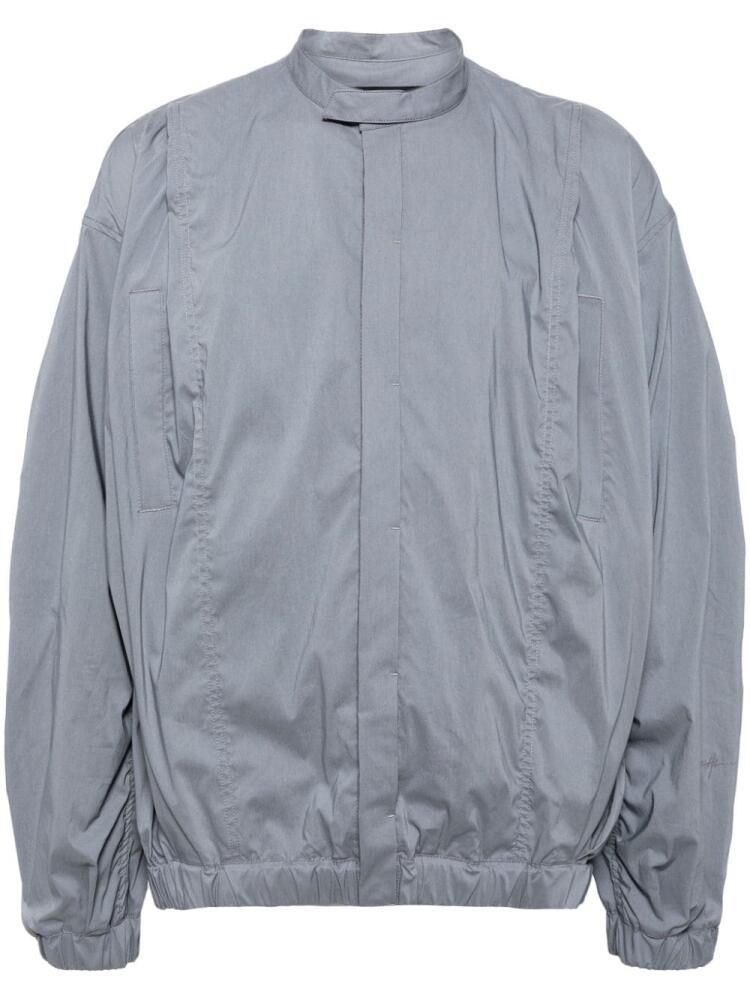 SONGZIO pleat-detail padded shirt - Blue Cover