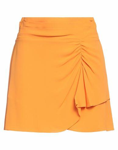 Patrizia Pepe Woman Mini skirt Orange Viscose Cover