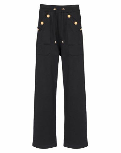 Balmain Woman Pants Black Cotton Cover