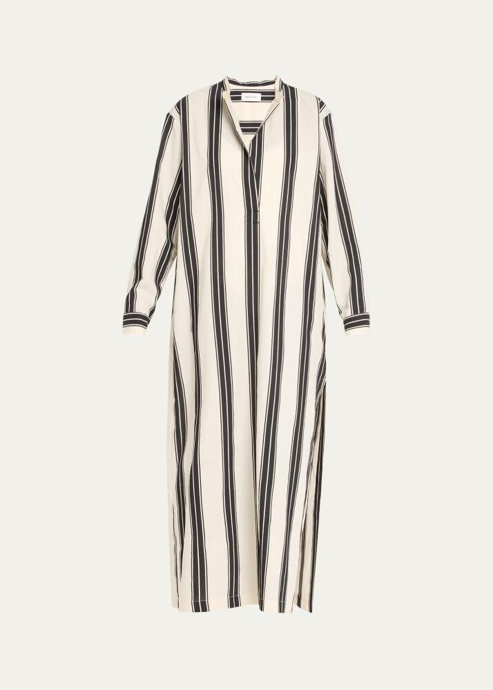 Matteau Relaxed Stripe Djellaba Caftan Coverup Cover