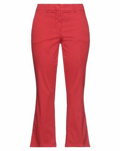 19.70 Nineteen Seventy Woman Pants Red Cotton, Elastane Cover