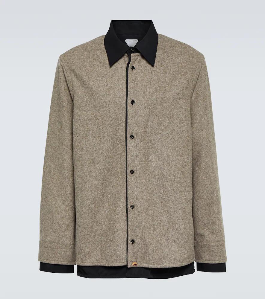 Bottega Veneta Wool flannel overshirt Cover