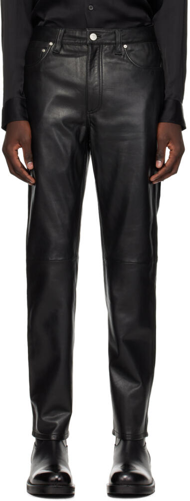 Won Hundred Black Atlas Leather Pants Cover