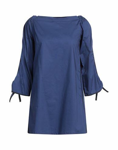 Jucca Woman Mini dress Navy blue Cotton, Elastane Cover