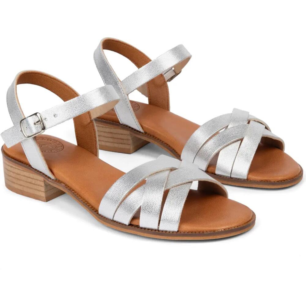 Penelope Chilvers Shepherdess Ankle Strap Sandal in Silver Cover