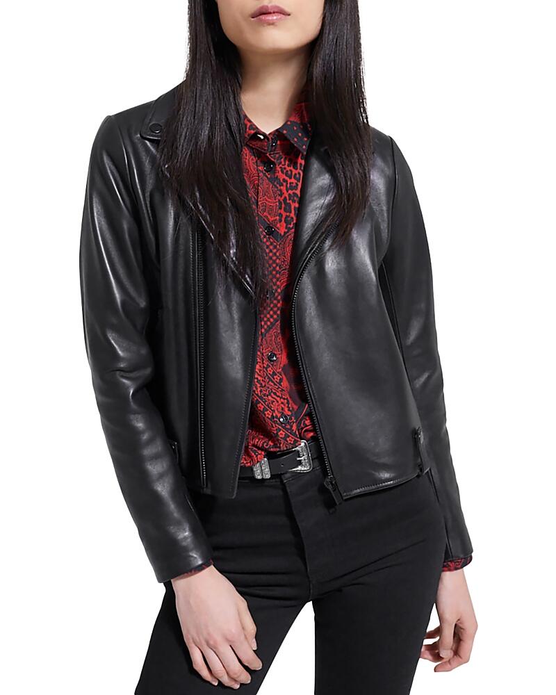 The Kooples Classic Leather Moto Jacket Cover