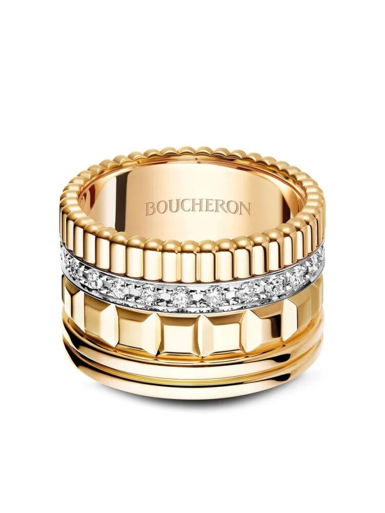 Boucheron 18kt yellow gold Diamond Quatre Radiant ring Cover