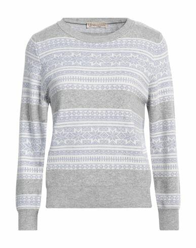 Cashmere Company Woman Sweater Light grey Wool, Cashmere Cover