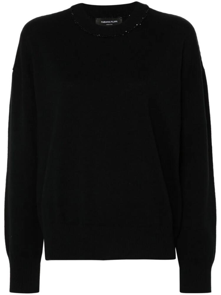 Fabiana Filippi sequin-embellished jumper - Black Cover